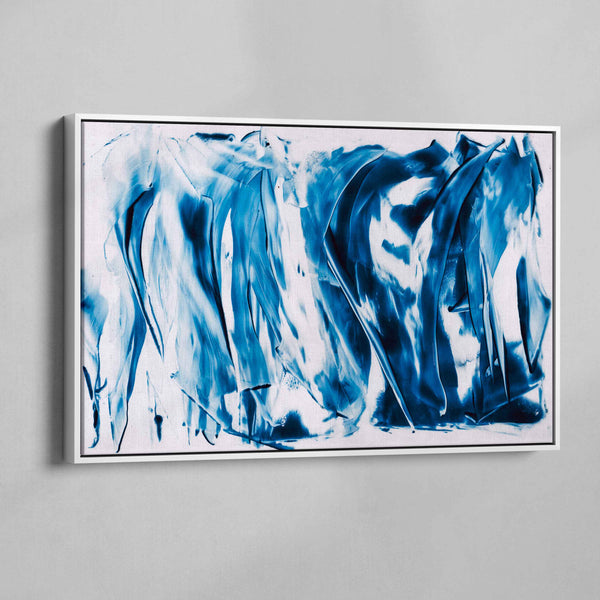 KIND OF BLUE, AN ABSTRACT ART SERIES ON CANVAS