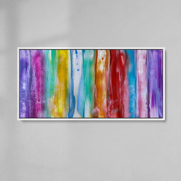 ABSTRACT ESPRESSO XXVI - framed artwork on canvas is ready to hang