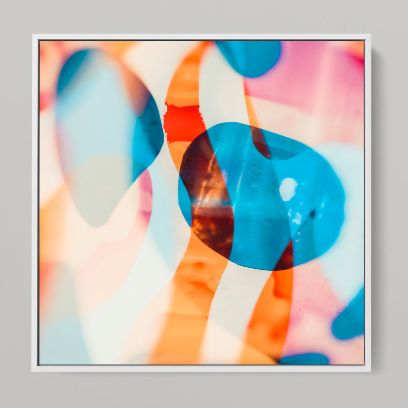 Meta Color IV - photo art 150 x 75 cm framed diptych