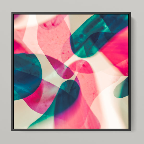 Meta Color IX - photo art 150 x 75 cm framed diptych