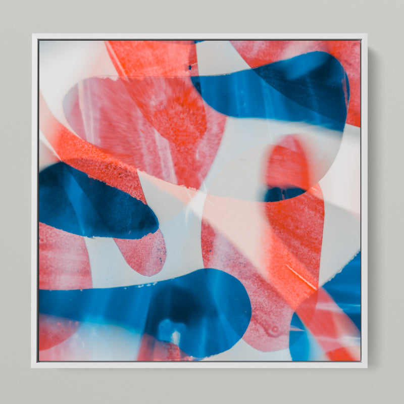 Meta Color XIII - photo art 150 x 75 cm framed diptych