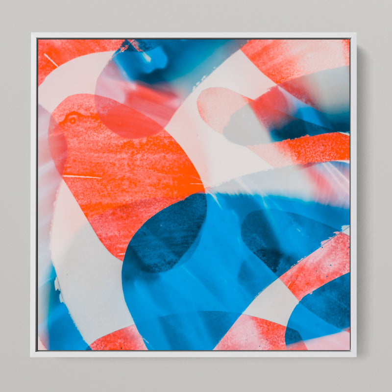 Meta Color XIII - photo art 150 x 75 cm framed diptych