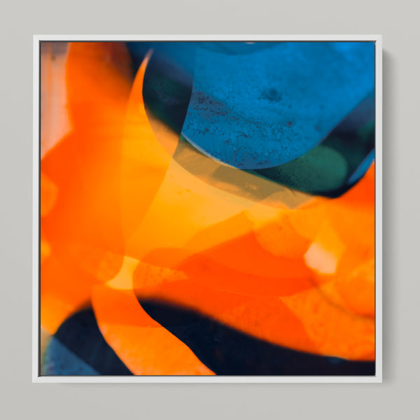 Meta Color XV - photo art 150 x 75 cm framed diptych