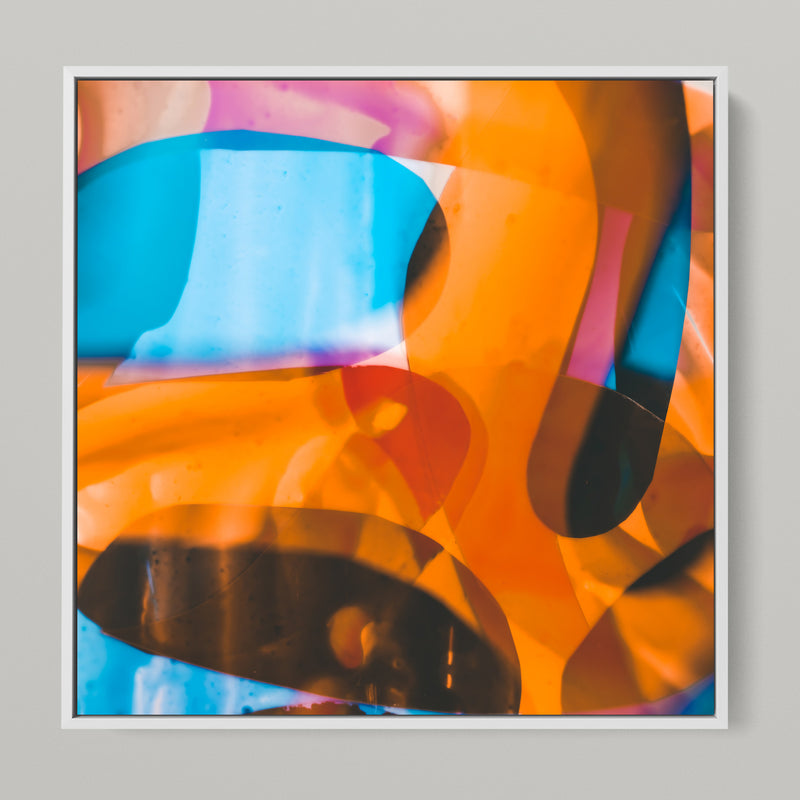 Meta Color XVIII - photo art 150 x 75 cm framed diptych