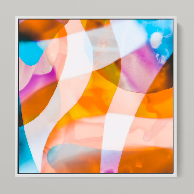 Meta Color XIX - photo art 150 x 75 cm framed diptych