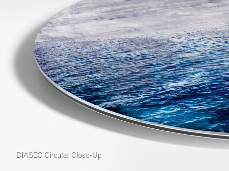LA MER – Circular V (Ø 100 cm)  Round artwork is ready to hang