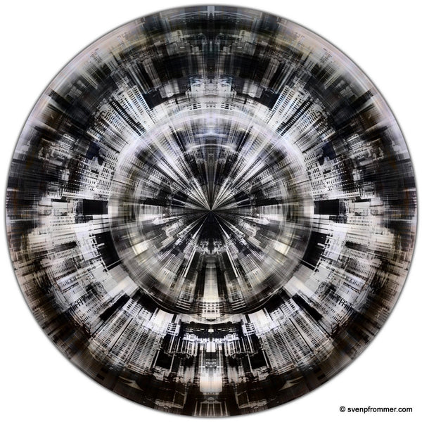 HK FRAGMENTS III (Ø 100 cm)  Round artwork is ready to hang