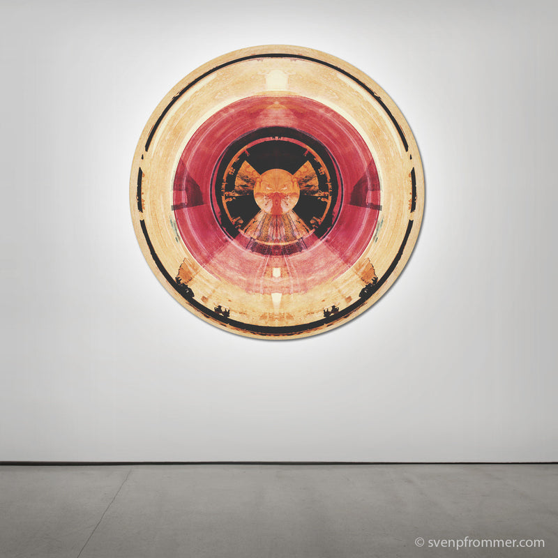HUMAN SPHERE XVIII (Ø 100 cm)  Round artwork is ready to hang