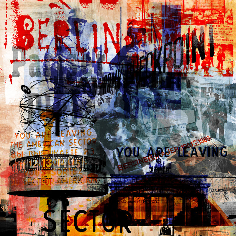 BERLIN ART XX  Artwork on canvas is ready to hang