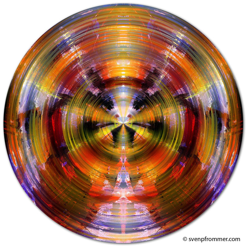 COLOR SPHERE II (Ø 100 cm)  Round artwork is ready to hang