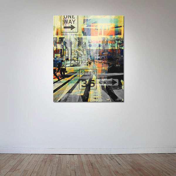 NEWYORK STYLE IV  120x80cm Artwork is ready to hang