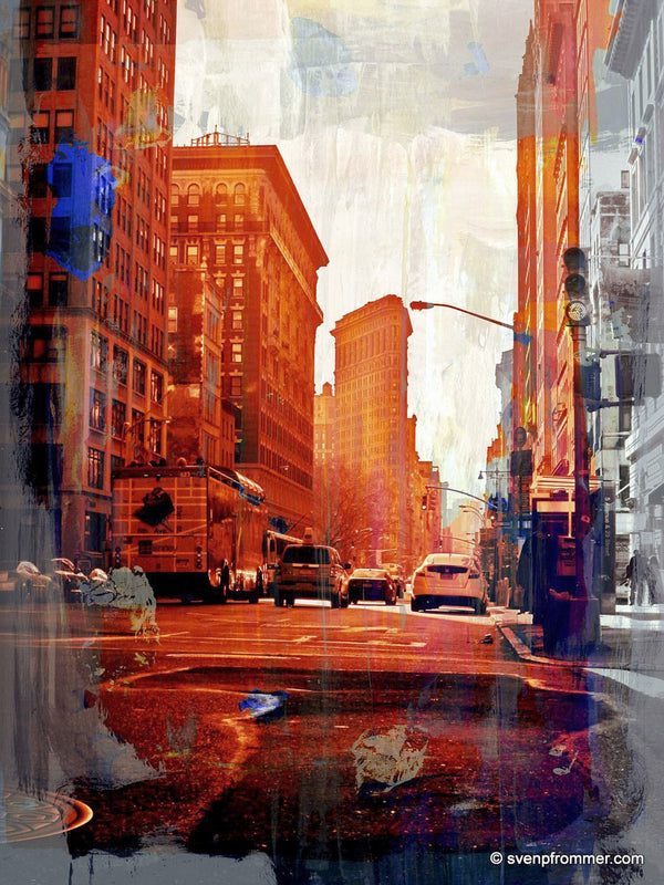 NY DOWNTOWN XV  120x90cm Artwork is ready to hang: