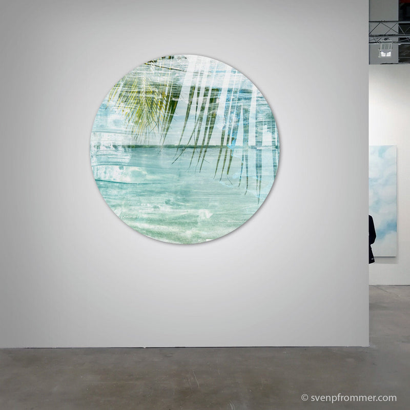 LA MER – Circular VII (Ø 100 cm)  Round artwork is ready to hang